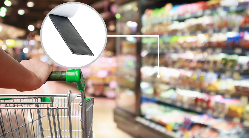 Supermarket Signage is Easy with Hook & Loop
