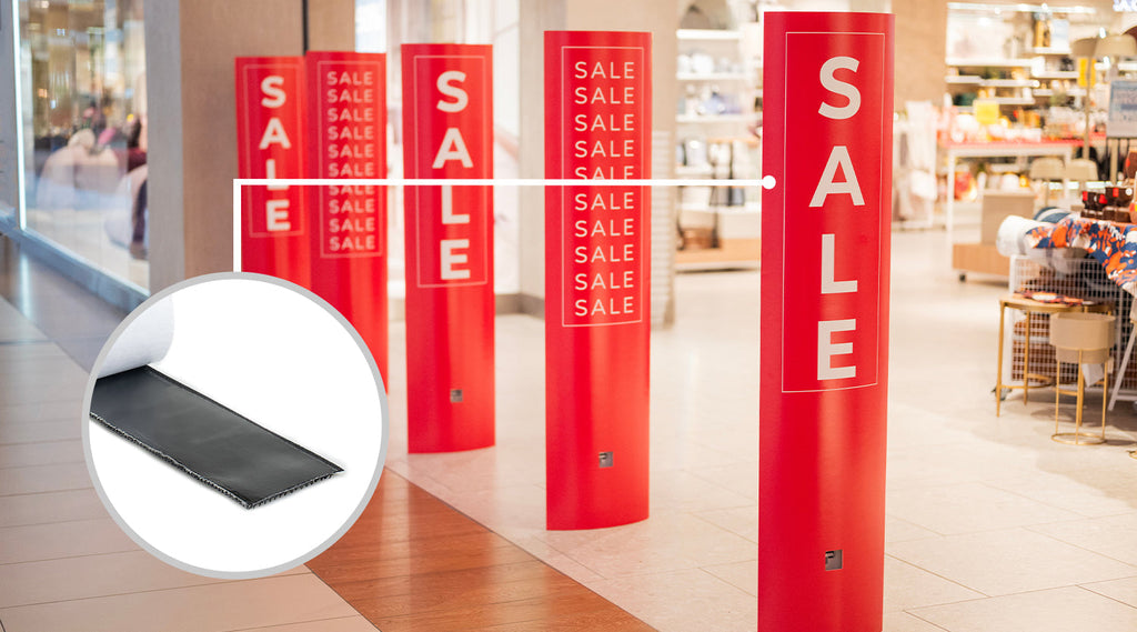 Sleek Displays Held Together by HALCO