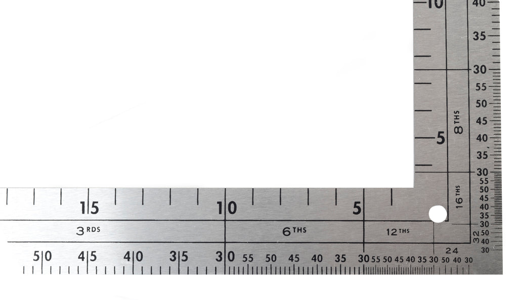 Metrisches L-Quadrat aus Aluminium – 60 cm x 35 cm